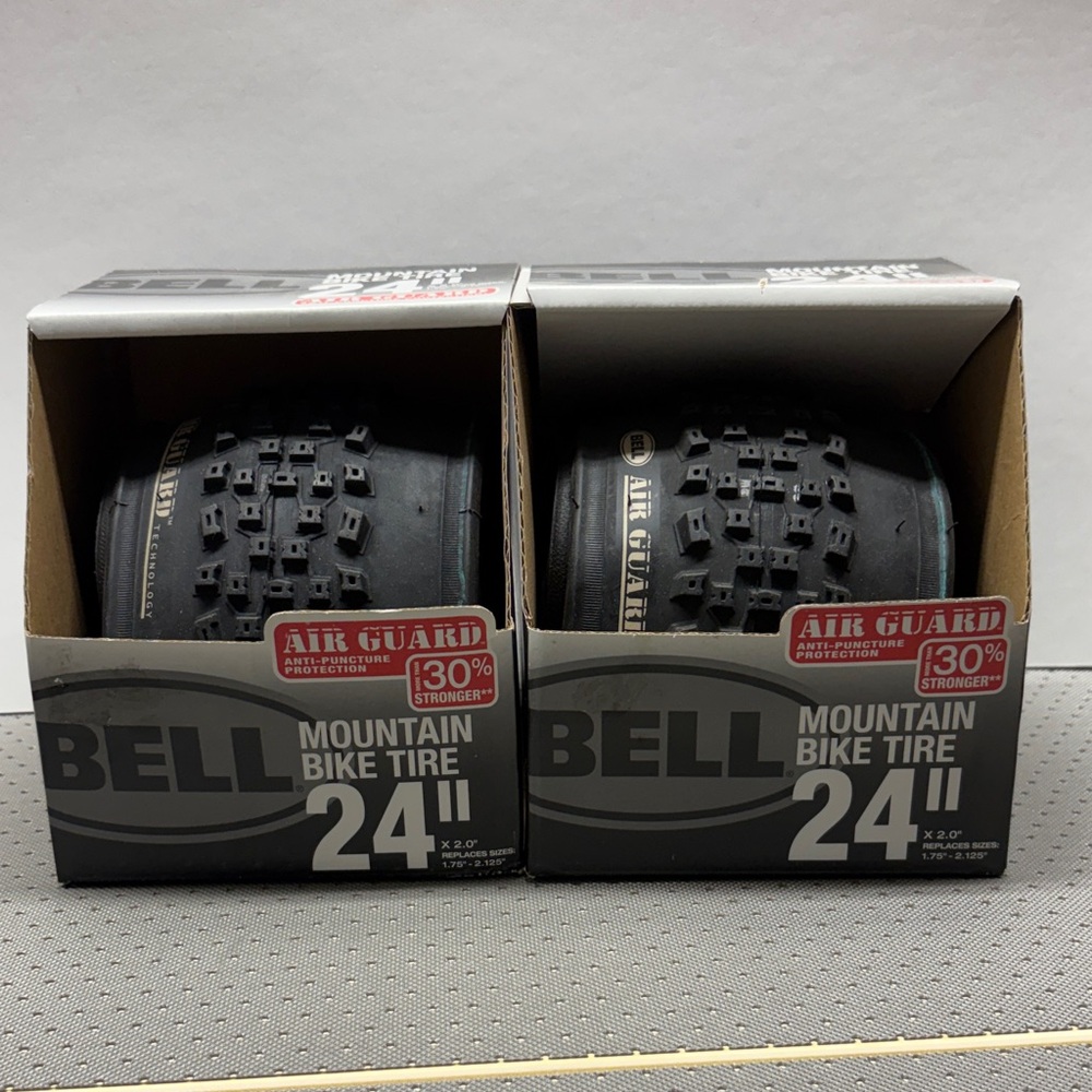 Lot Of 2 Bell Mountain Bike Air Guard Tires 24" x 2.0" Replaces 1.75"-2.125”